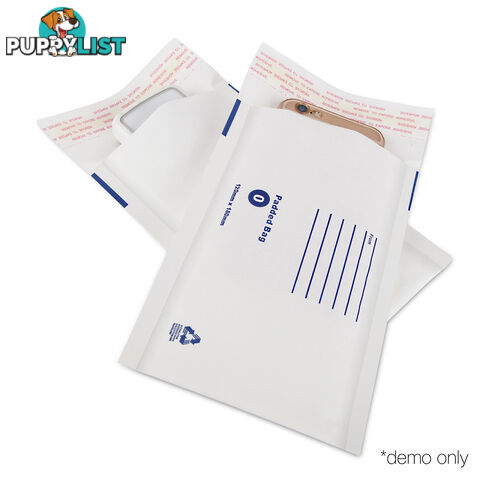 Set of 100 Bubble Padded Mailer Bag - 120mm x 180mm