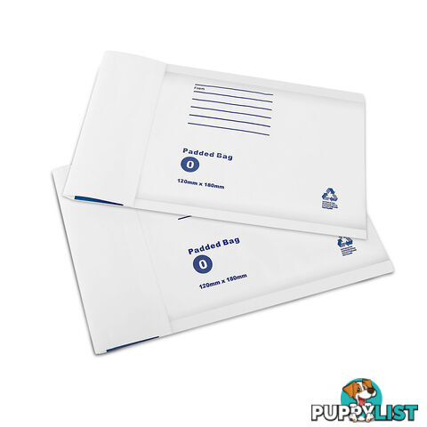 Set of 100 Bubble Padded Mailer Bag - 120mm x 180mm