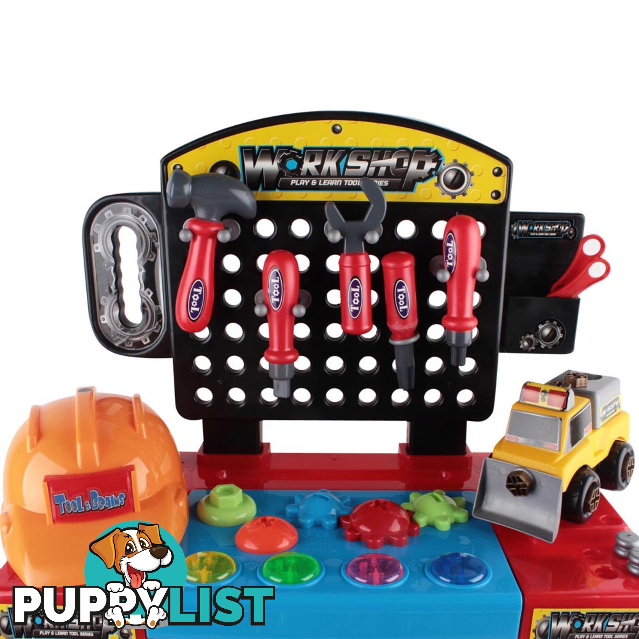 52Pcs Kids Pretend Role Workshop Play Set Toddler Children Boys Toys Tools