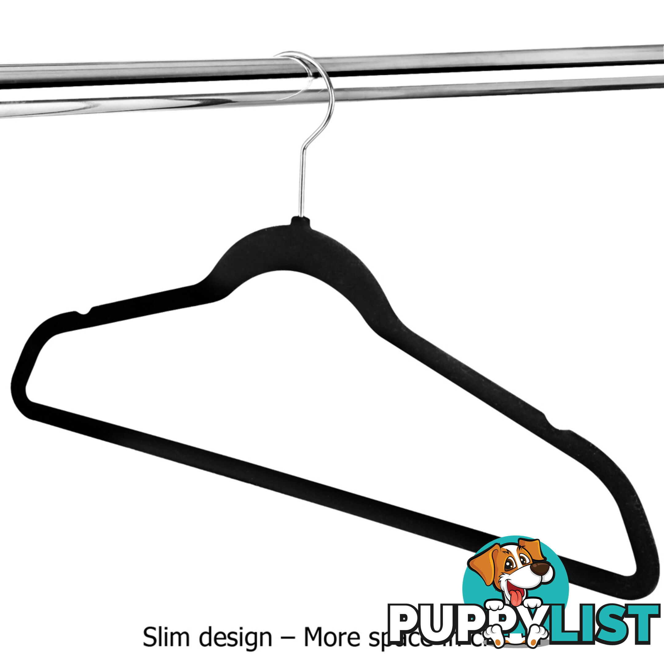 Set of 50 Velvet Coat Hangers