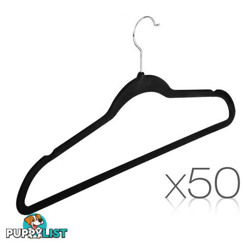 Set of 50 Velvet Coat Hangers