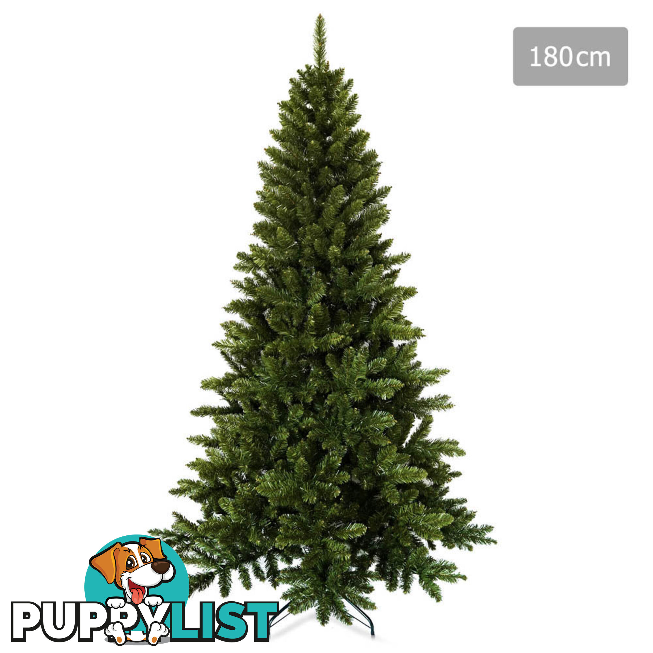 Luxury 6FT Plushy Christmas Tree 180cm Full Body Xmas Tree Home Decorate Green