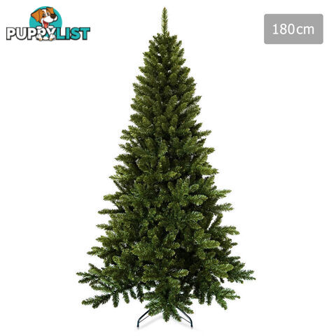 Luxury 6FT Plushy Christmas Tree 180cm Full Body Xmas Tree Home Decorate Green