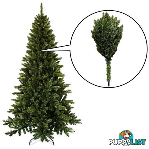 Luxury 6FT Plushy Christmas Tree 180cm Full Body Xmas Tree Home Decorate Green