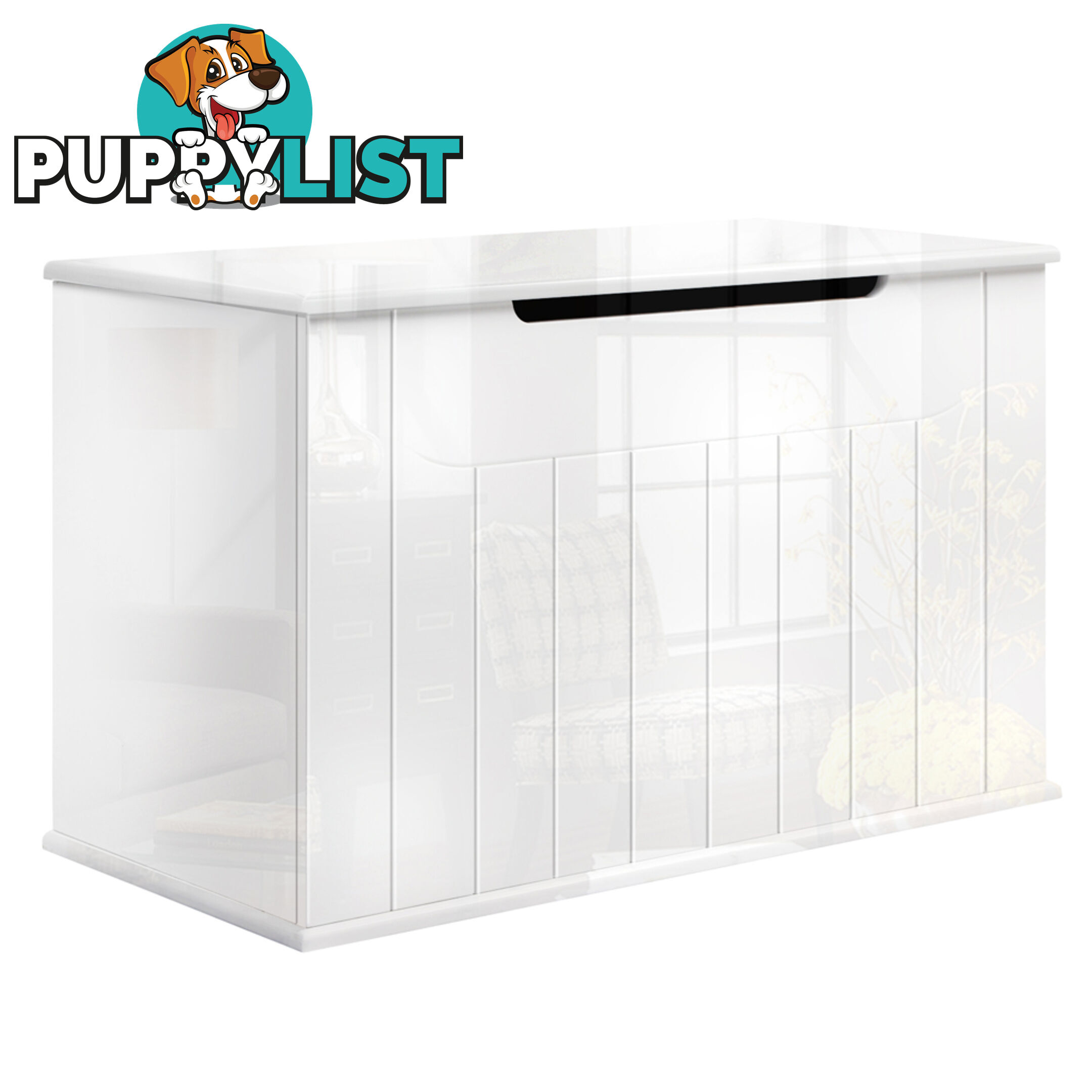 Baby Toy Box Nursery Wood Storage Chest Organizer White