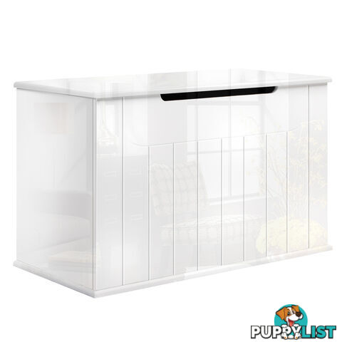 Baby Toy Box Nursery Wood Storage Chest Organizer White