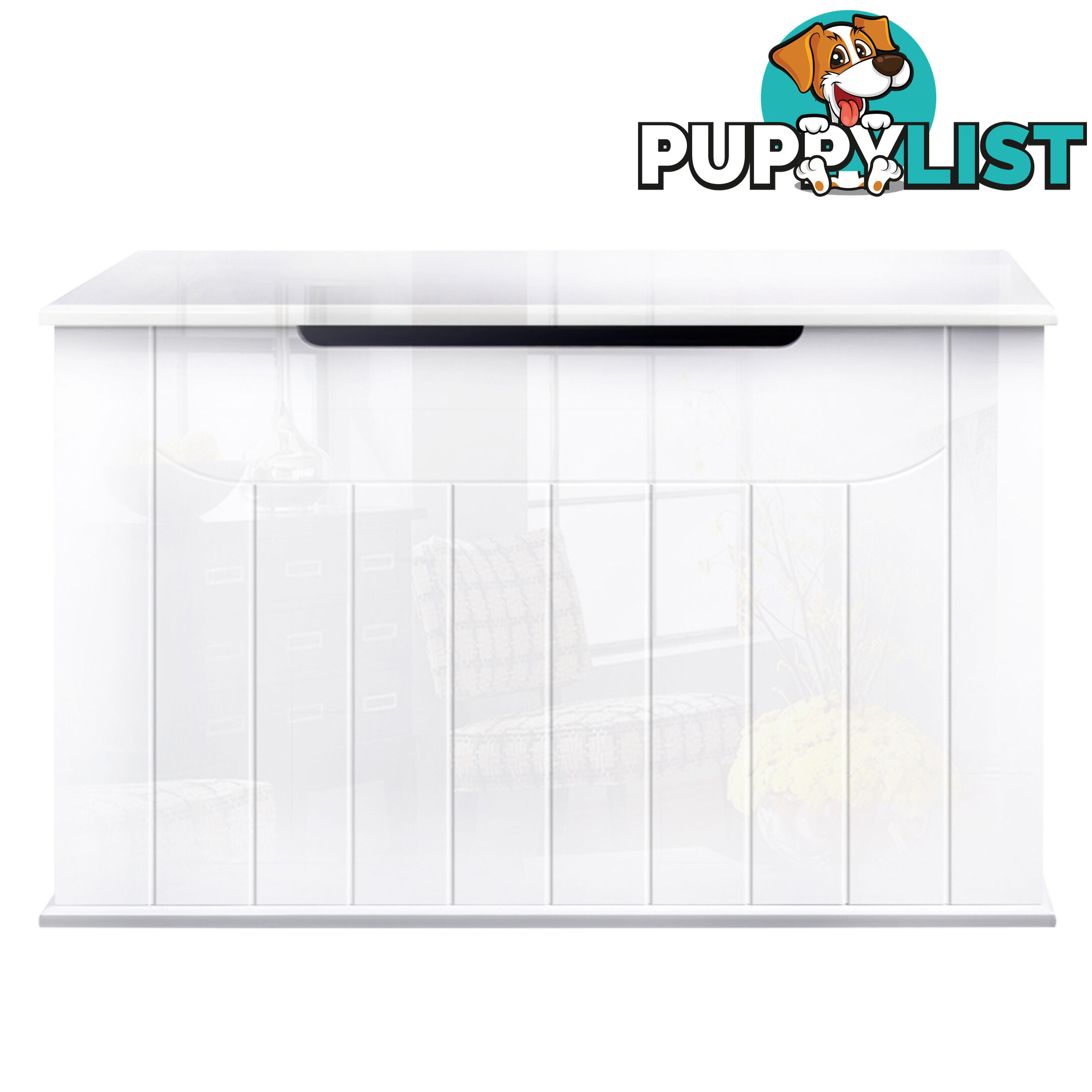 Baby Toy Box Nursery Wood Storage Chest Organizer White