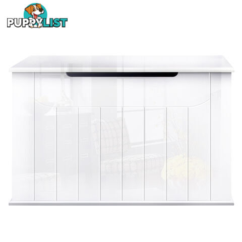 Baby Toy Box Nursery Wood Storage Chest Organizer White