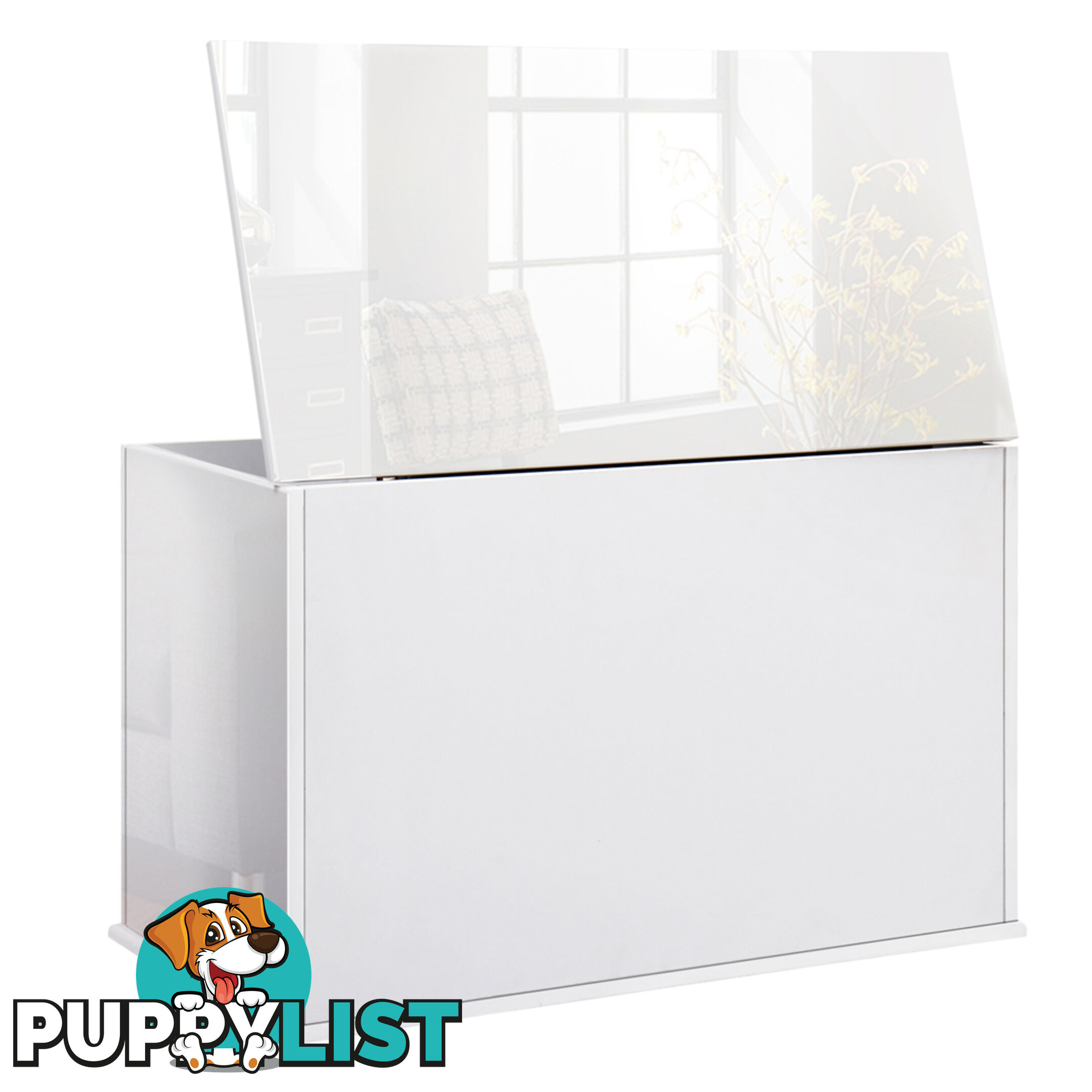 Baby Toy Box Nursery Wood Storage Chest Organizer White