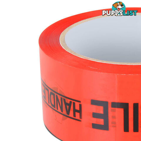 36 Rolls Fragile Tape 48mm x 75m Shipping Box Carton Packaging Sticky Red