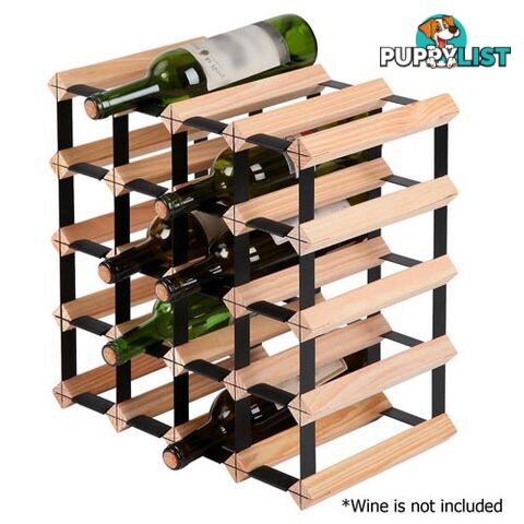 20 Bottles Timber Wine Rack Wooden Shelf Cellar Storage Vintry Stand Cabinet