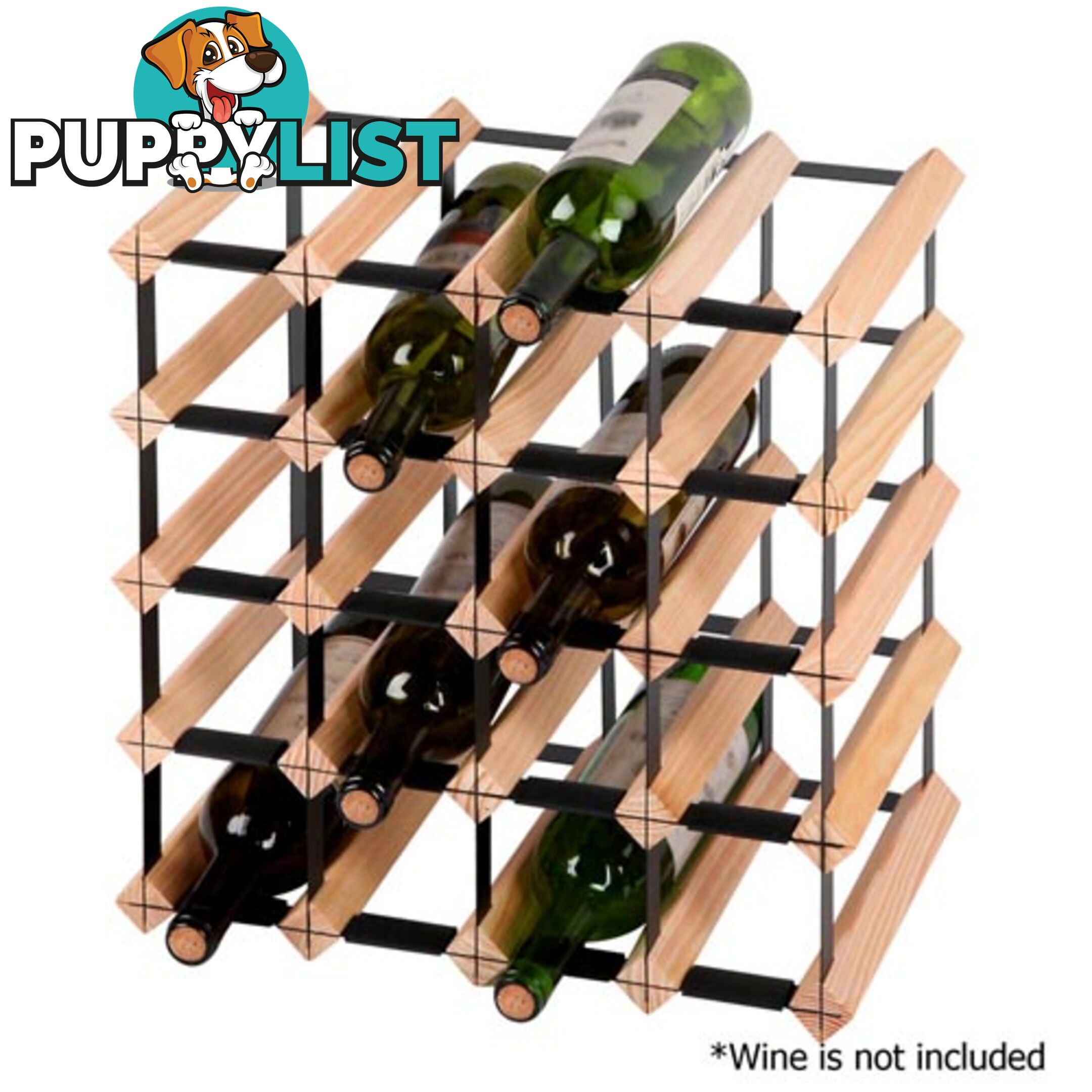 20 Bottles Timber Wine Rack Wooden Shelf Cellar Storage Vintry Stand Cabinet