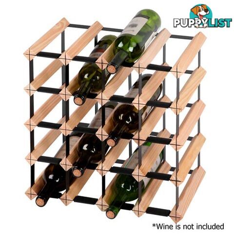 20 Bottles Timber Wine Rack Wooden Shelf Cellar Storage Vintry Stand Cabinet