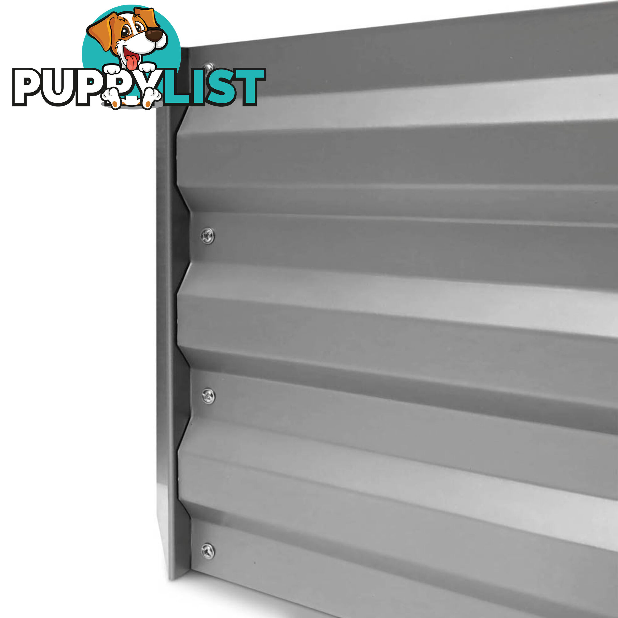 Raised Garden Bed Galvanised Steel 150x90x30cm Elevated Instant Planter White