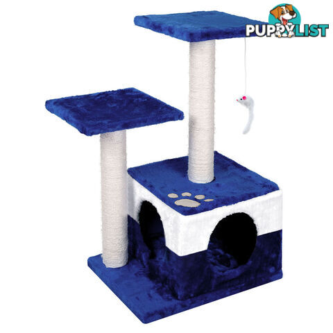 70cm Cat Scratching Poles Pet Post Furniture Tree Kitten Gym House Condo Blue