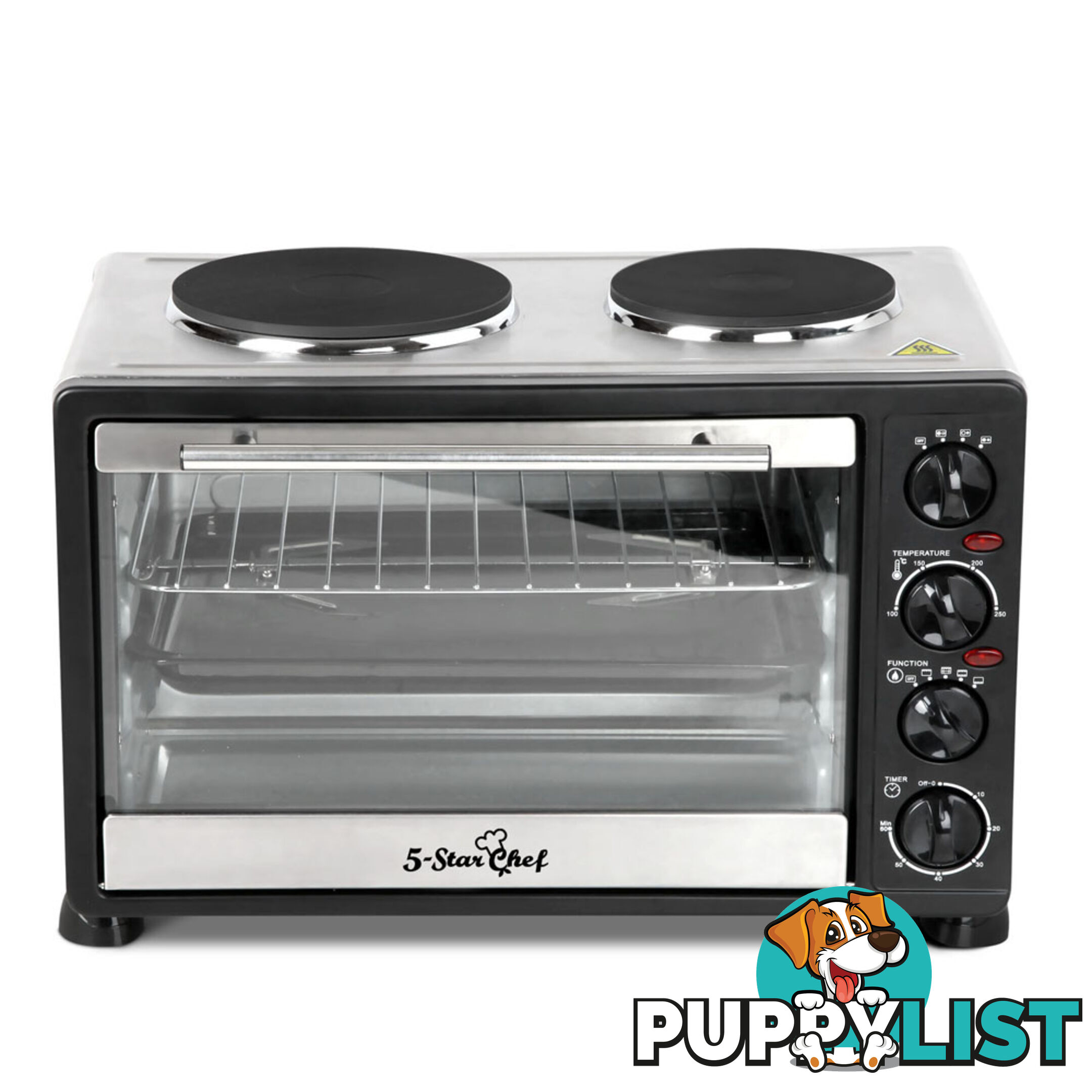 34L Benchtop Convection Oven with Twin Hot Plate