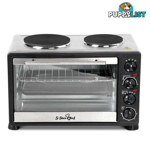 34L Benchtop Convection Oven with Twin Hot Plate