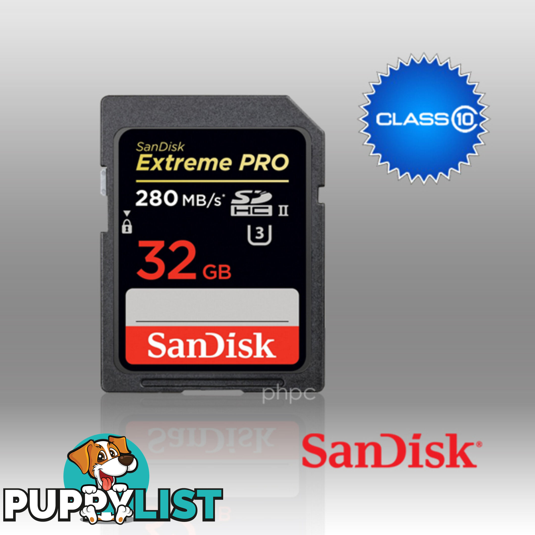 SanDisk 32GB Extreme Pro SD (SDHC) Card UHS-II 280MB/s