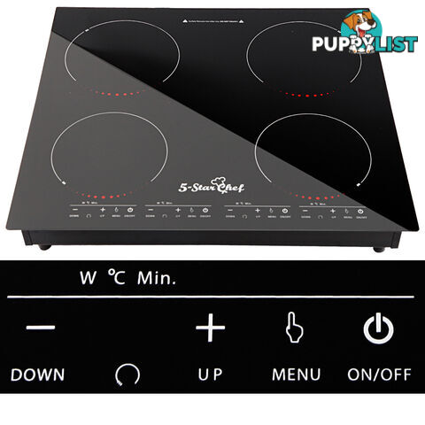 Induction Cooktop Electric Stove 4 Burner Ceramic Hotplate Cook Top Cooker