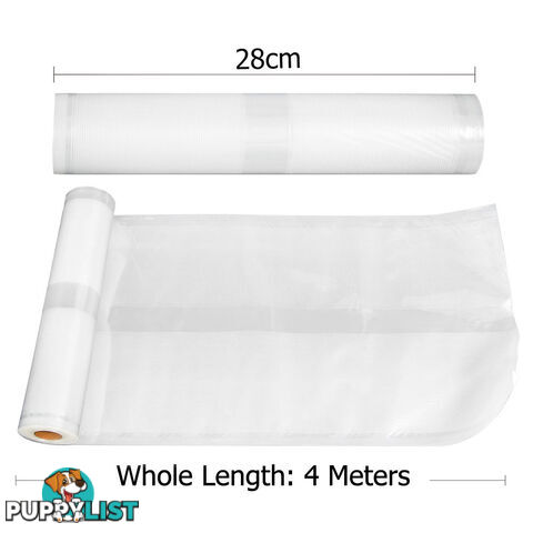 10 x Commercial Vacuum Food Sealer Bag Storage Reusable Heat Rolls 22cm &#38; 28cm