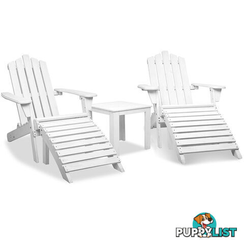 Adirondack Chairs & Side Table  5 Piece Set