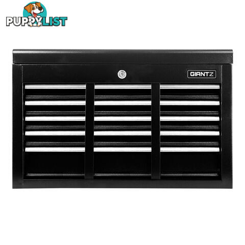 9 Drawers Tool Box Chest Black