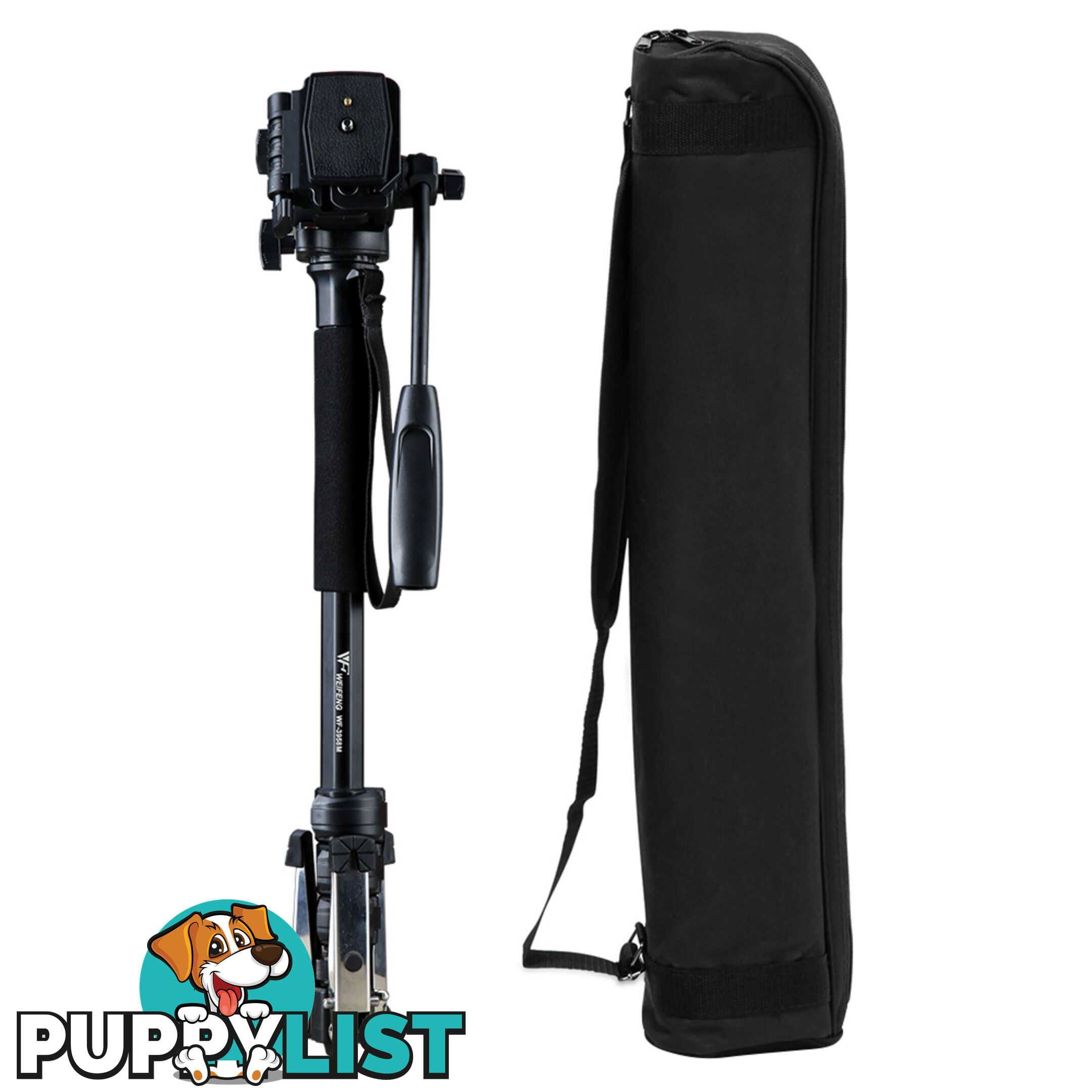 DSLR Camera Monopod Unipod Tripod Holder Digital Camera Vedio 146CM Black