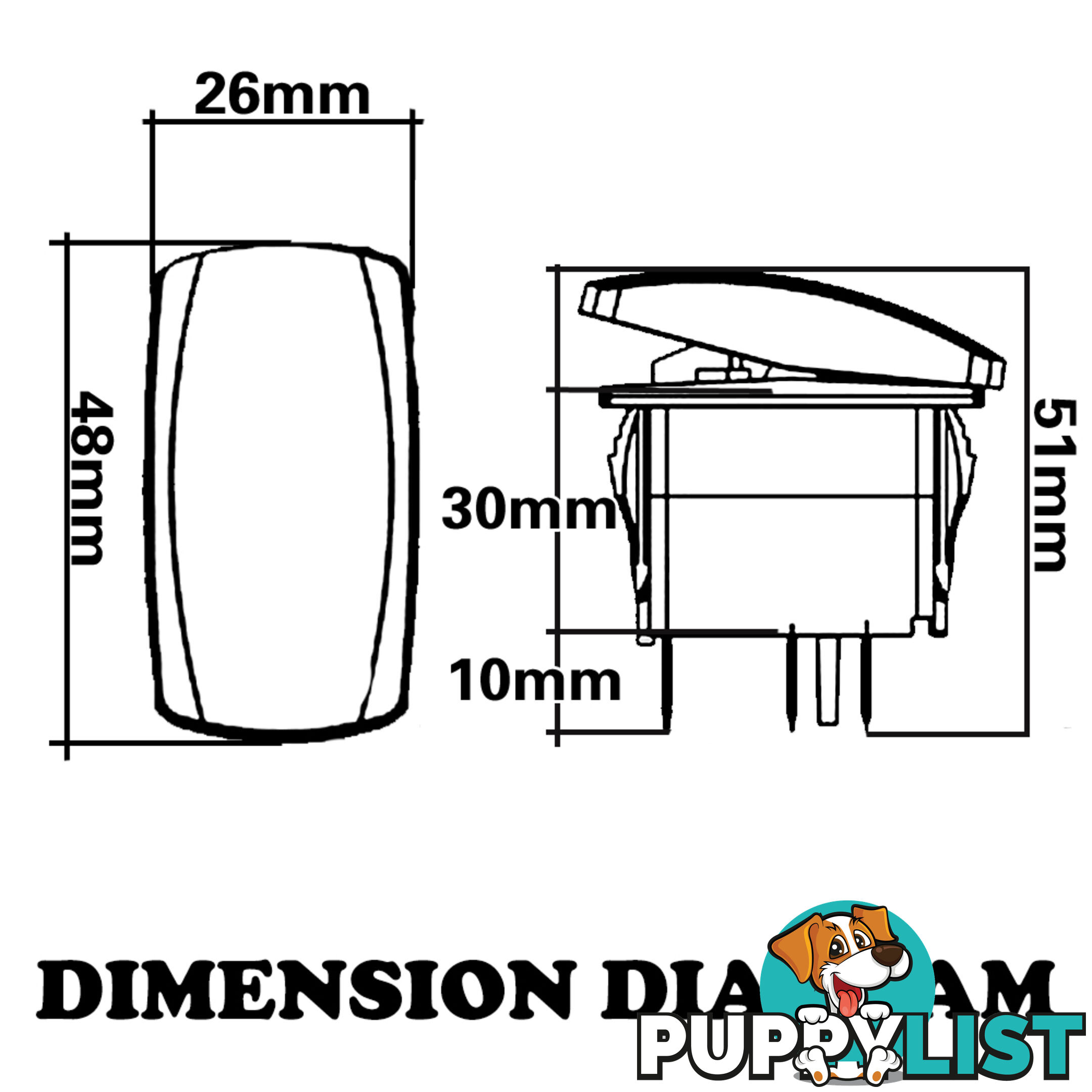 REVERSE LIGHTS CARLING ROCKER SWITCH LASER ETCHED WORK LIGHT BAR 4WD HID 12V 24V