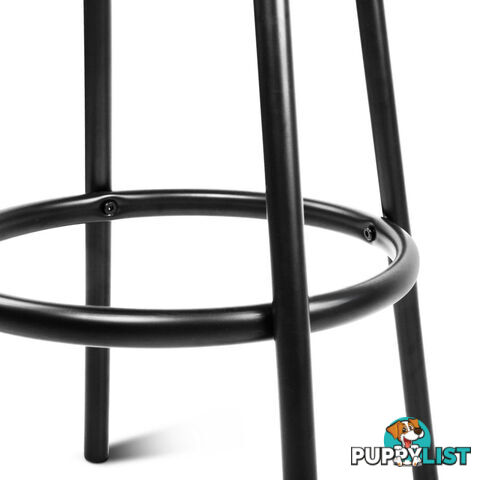 Set of 2 360ÁSwivel Bar Stool - Black