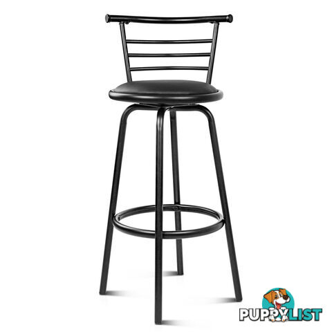 Set of 2 360ÁSwivel Bar Stool - Black