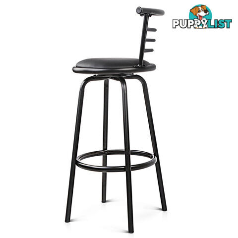 Set of 2 360ÁSwivel Bar Stool - Black