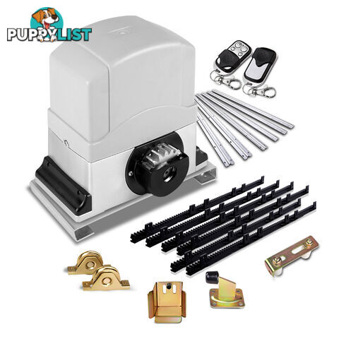 Heavy Duty Electric Sliding Gate Opener Auto Motor Remote 1200KG 6M Rail Kit