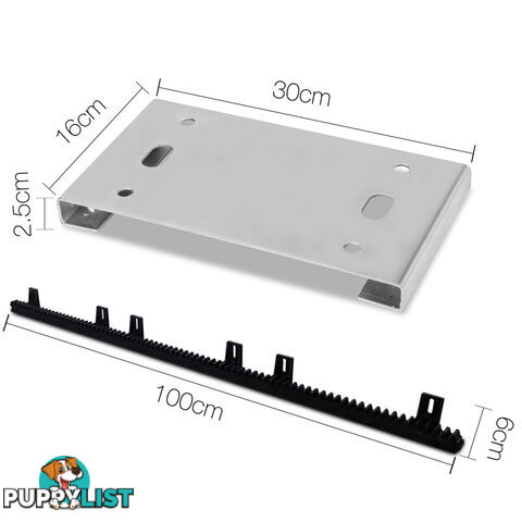 Heavy Duty Electric Sliding Gate Opener Auto Motor Remote 1200KG 6M Rail Kit