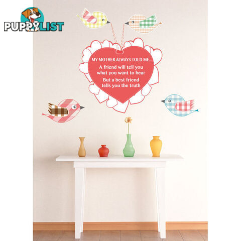 Medium Size My Mother Told Me Wall Sticker Quotes - Totally Movable