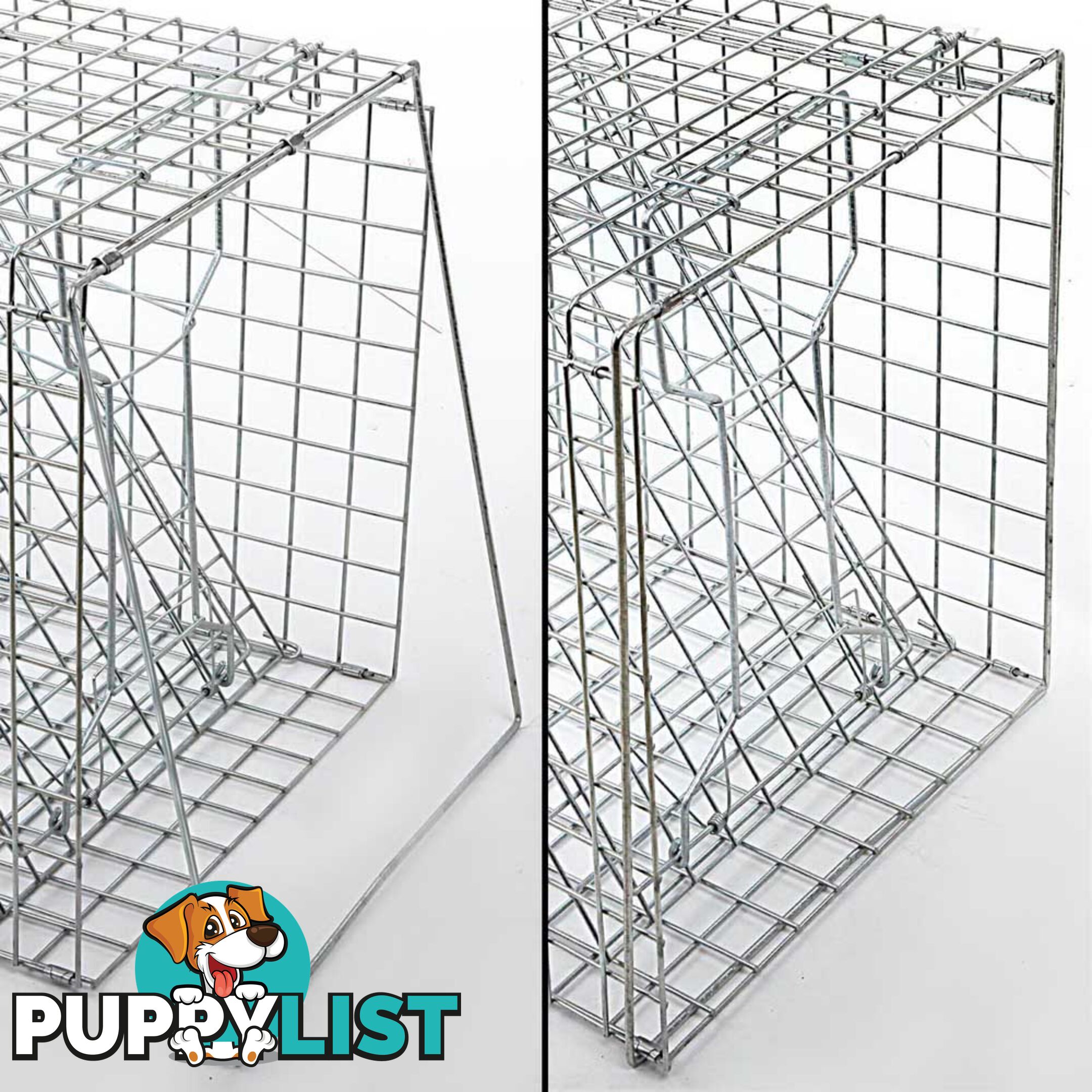 XXLarge Humane Animal Trap Cage Cat Possum Rabbit Fox Koala Hare Catch 150x50cm