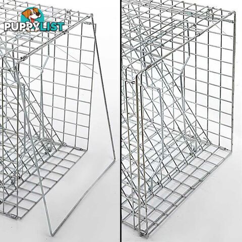 XXLarge Humane Animal Trap Cage Cat Possum Rabbit Fox Koala Hare Catch 150x50cm