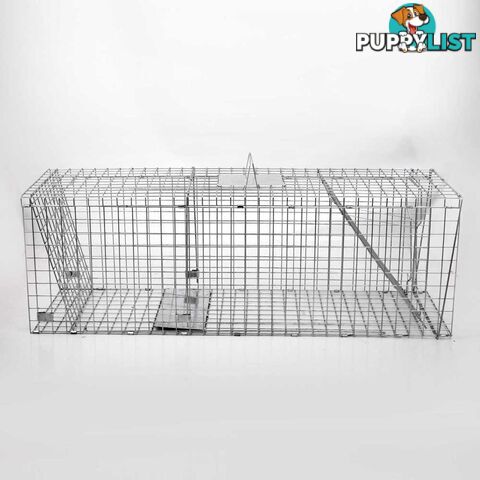 XXLarge Humane Animal Trap Cage Cat Possum Rabbit Fox Koala Hare Catch 150x50cm