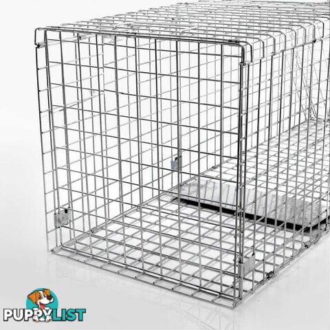 XXLarge Humane Animal Trap Cage Cat Possum Rabbit Fox Koala Hare Catch 150x50cm