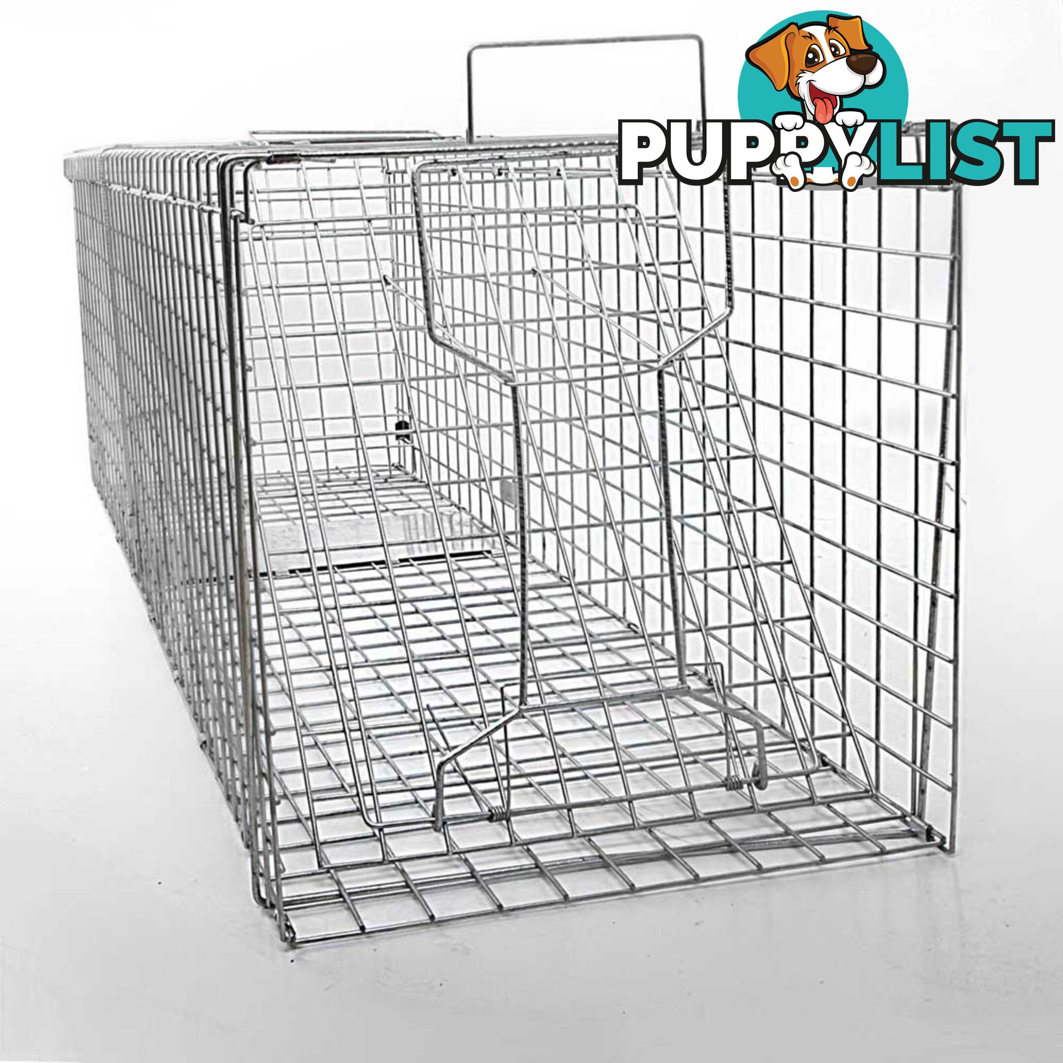 XXLarge Humane Animal Trap Cage Cat Possum Rabbit Fox Koala Hare Catch 150x50cm