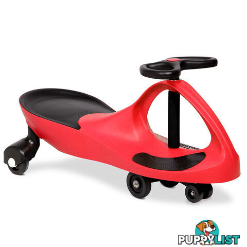 Swing Car Kids Ride On Toy Pedal Free Swivel Slider Safe Speed Wiggle Scooter RD