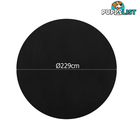 4 Pcs Wedding Table Cloth Round 229cm Black