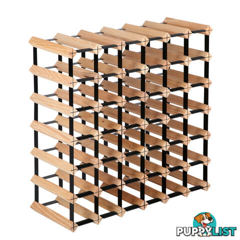 42 Bottles Timber Wine Rack Wooden Shelf Cellar Storage Vintry Stand Cabinet