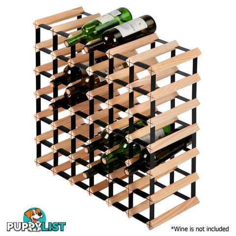 42 Bottles Timber Wine Rack Wooden Shelf Cellar Storage Vintry Stand Cabinet