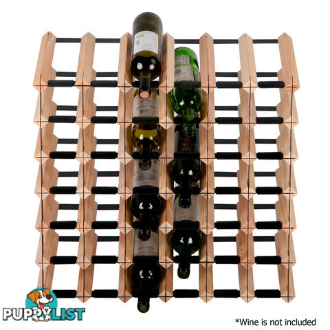 42 Bottles Timber Wine Rack Wooden Shelf Cellar Storage Vintry Stand Cabinet