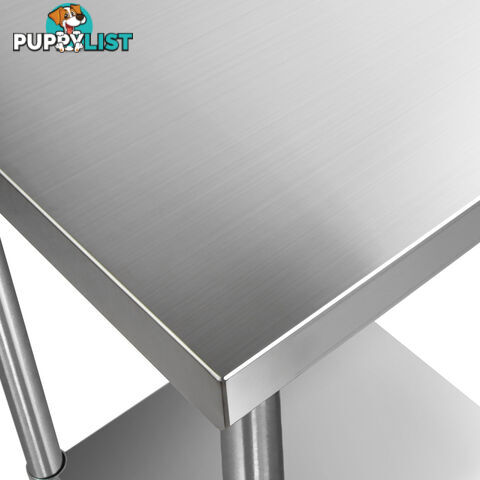 Commercial Stainless Steel Kitchen Work Bench Food Preparation Table Top 610mm