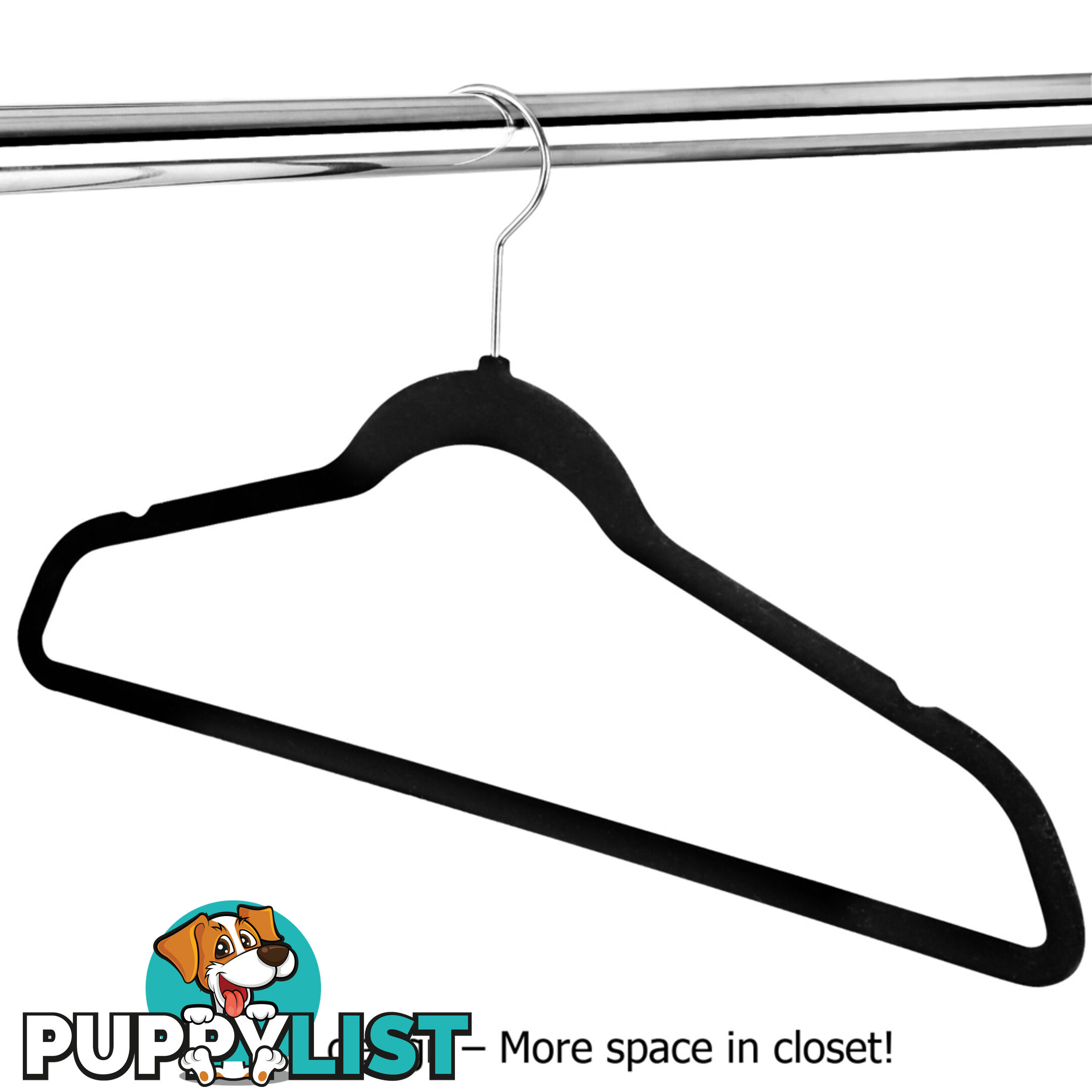 Set of 200 Velvet Coat Hangers