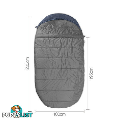 Wesshiorn Pebble-shaped Extra Large Sleeping Bag Navy