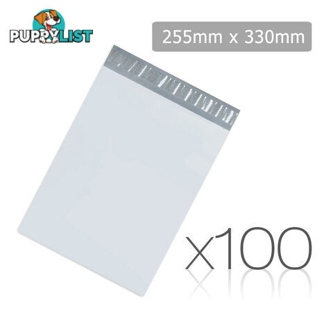 Set of 100 Poly Mailer Bags - 225 x 330mm