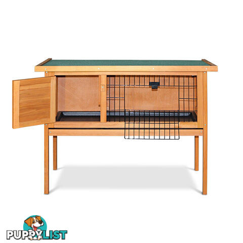 Rabbit Hutch with Hinged Lid