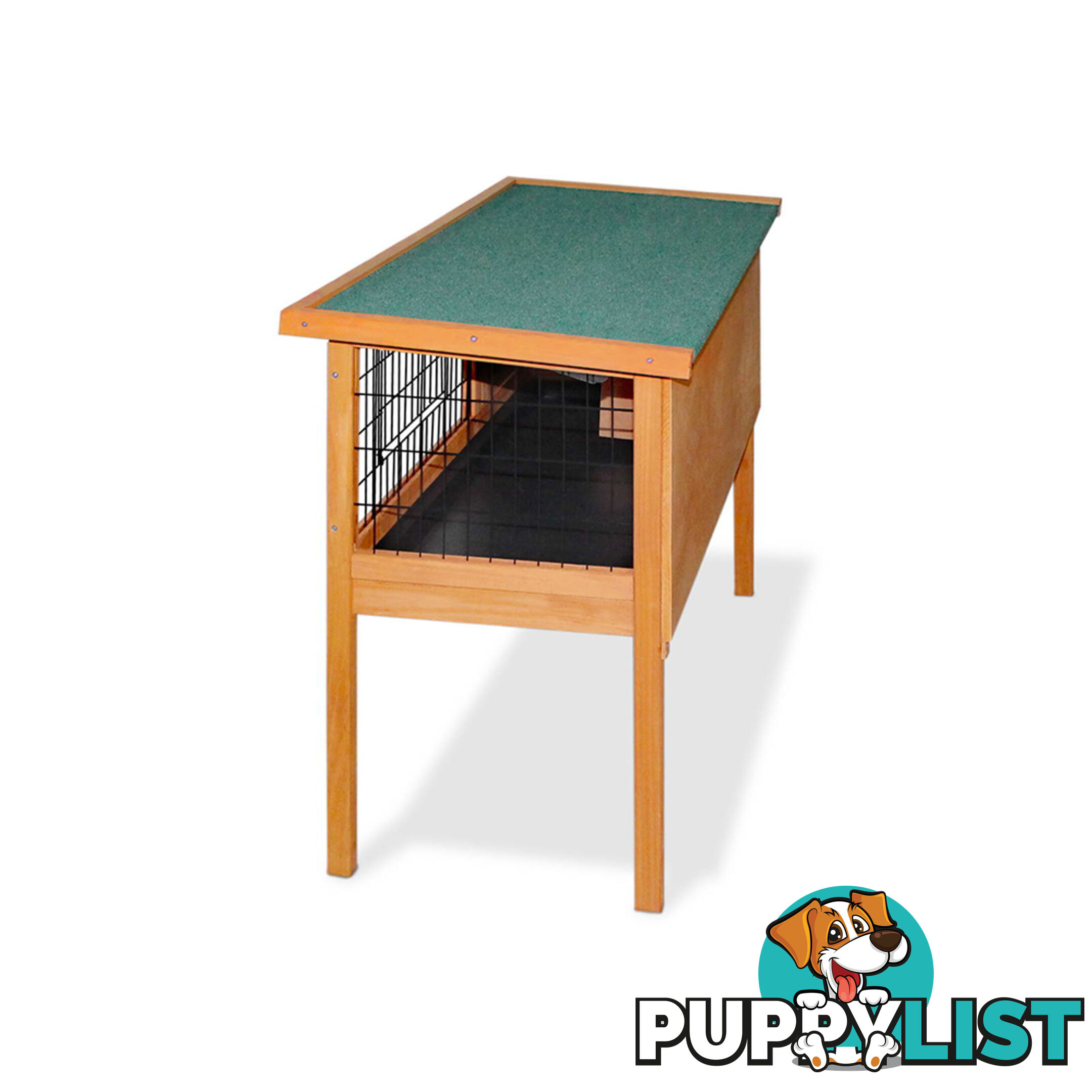 Rabbit Hutch with Hinged Lid